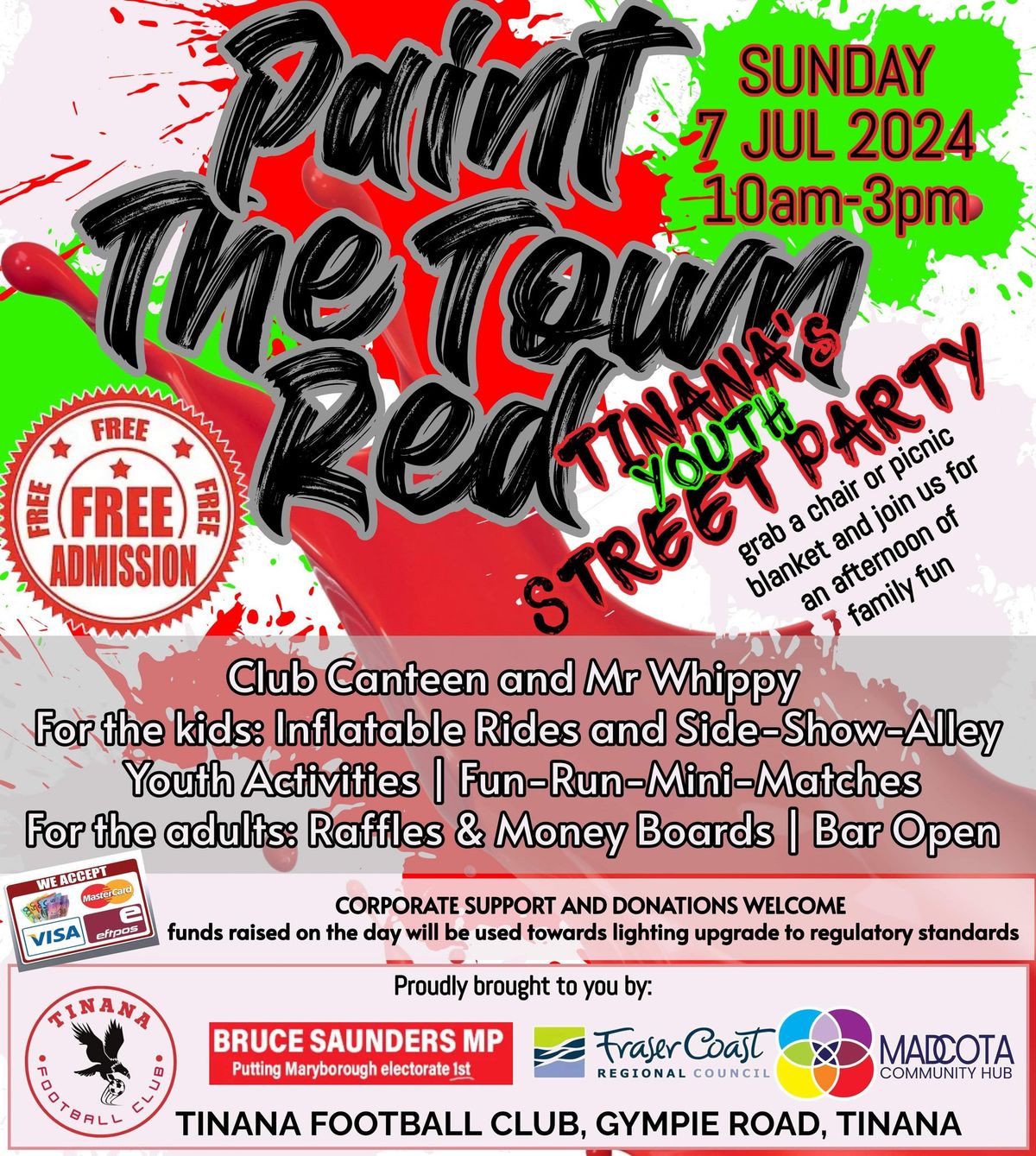 Paint The Town Red - Tinana\u2019s Youth \u201cStreet\u201d Party