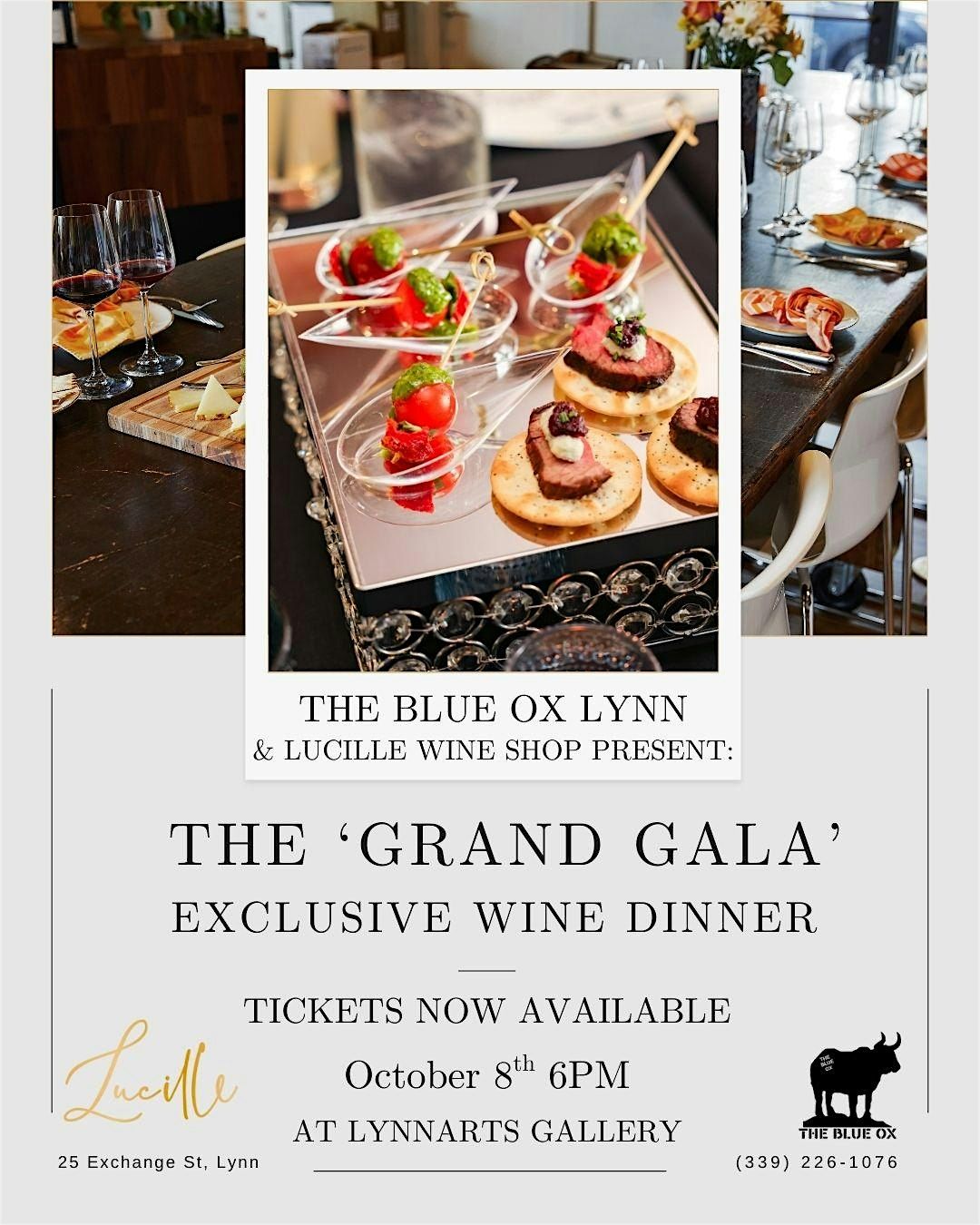 'Grand Gala' Wine Dinner @ LYNNARTS ft. Lucille Wine Shop! [The Blue Ox]