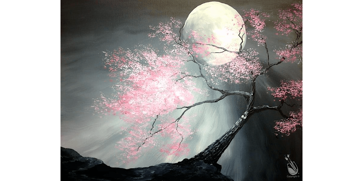 Looming Branches in the Moonlight - Paint and Sip in Austin | Classpop!\u2122