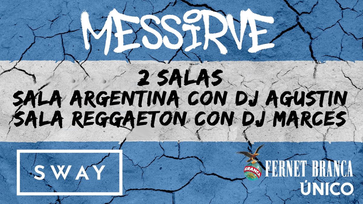 17 de Enero. UNA SALA SOLO ARGENTINA. Messirve un Fernet con Cola.  En Sway Bar.