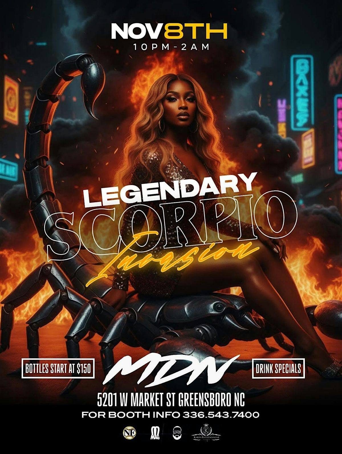 THE LEGENDARY SCORPIO BASH @ MDN