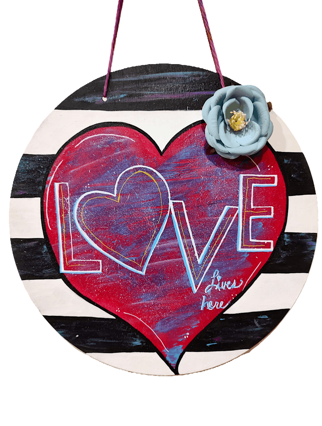 Paint Party - Valentine Heart Doorhanger