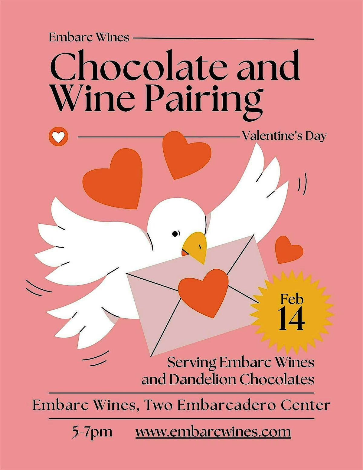 Chocolate and Wine Pairing at Embarc Wines