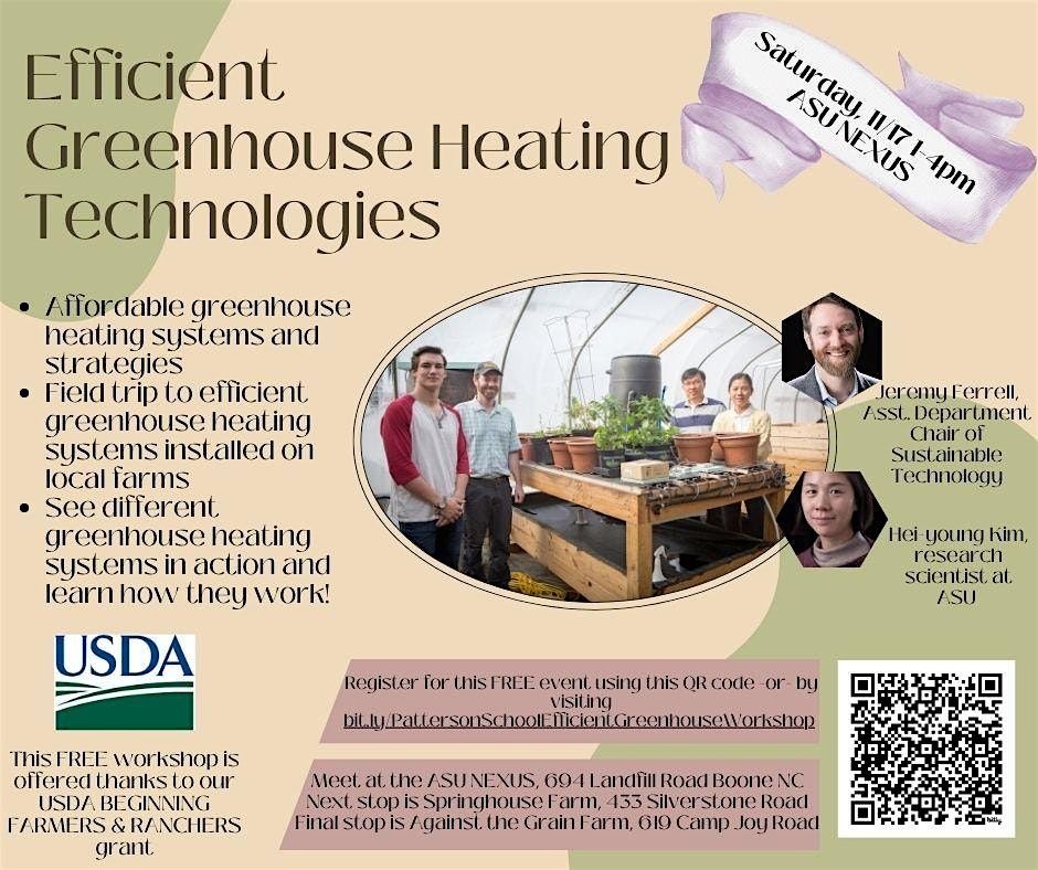 Efficient Greenhouse Heating Technologies