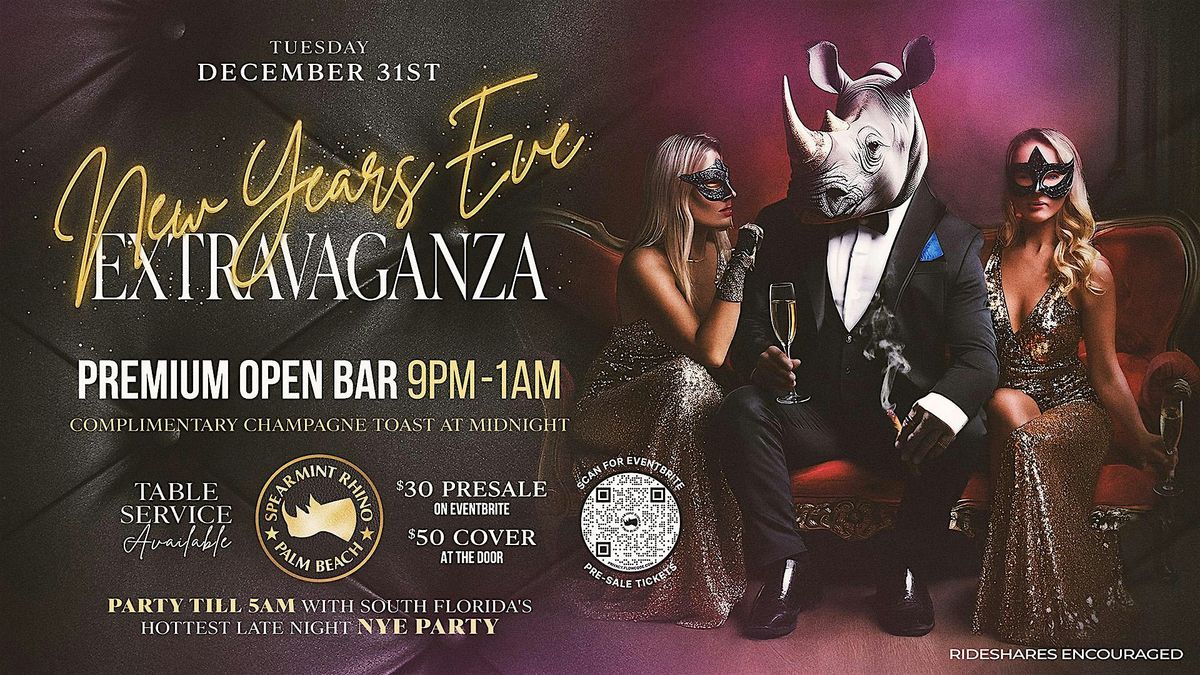 New Year's Eve Extravaganza @ Spearmint Rhino Palm Beach