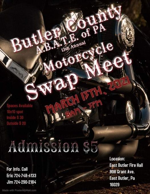 Swap Meet, East Butler Firemans Club, 13 March 2021