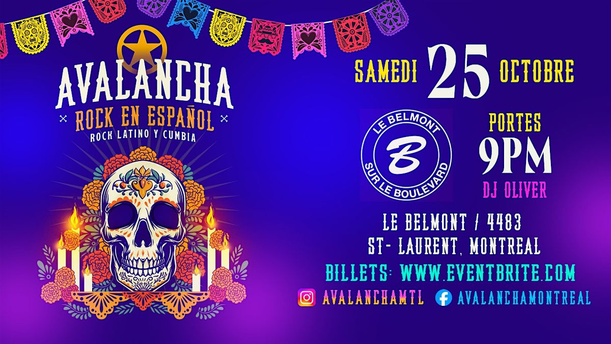 Avalancha - Rock en espa\u00f1ol - D\u00eda de Muertos - 9.\u00aa  edici\u00f3n