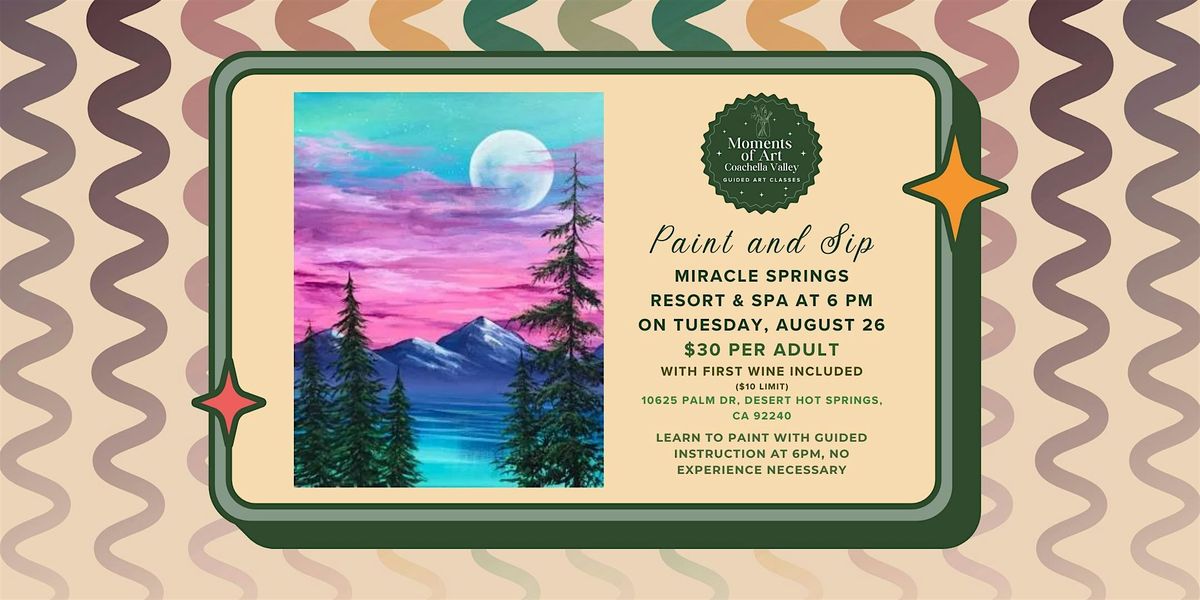 Mountain Landscape Paint and Sip