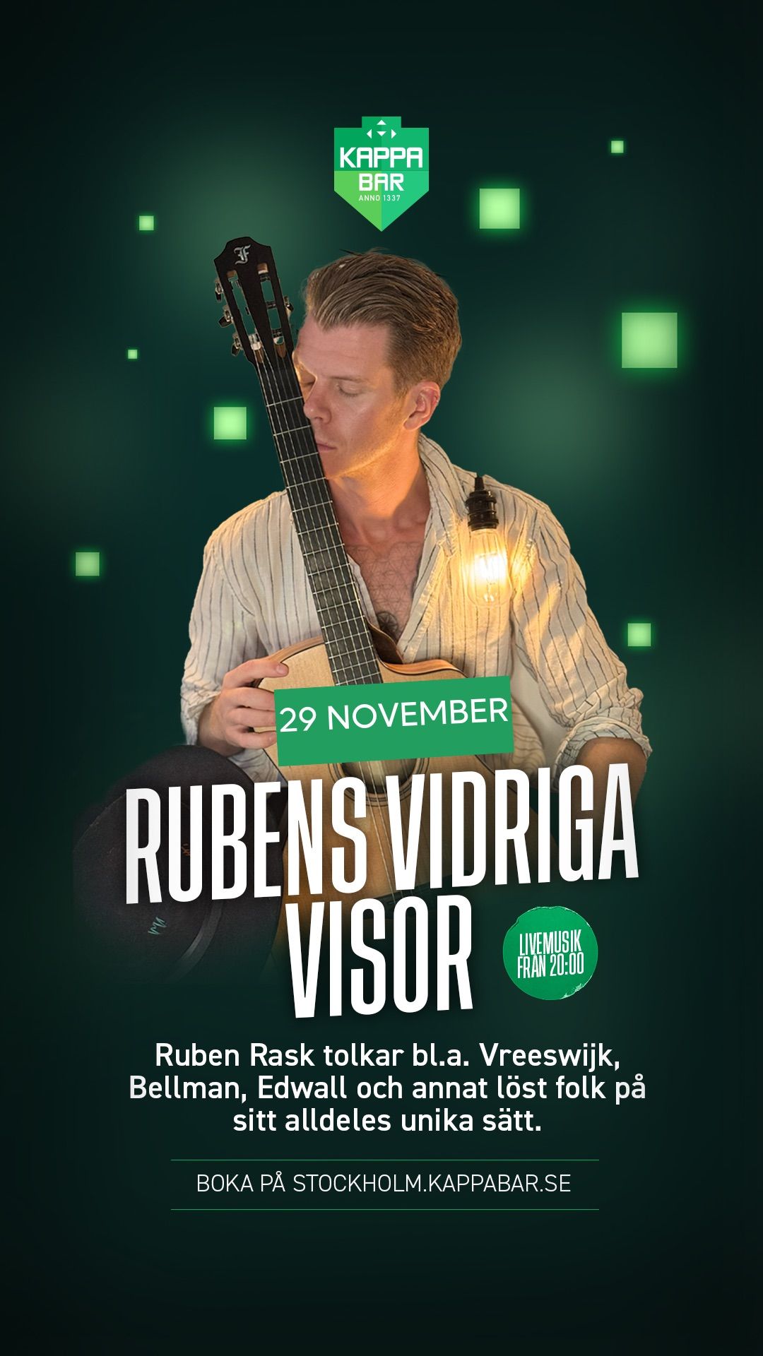 Rubens vidriga visor - inte en vanlig viskv\u00e4ll! 