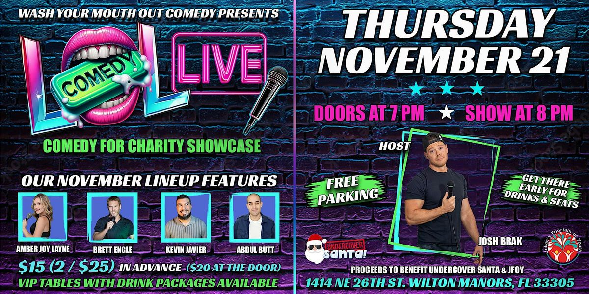 LOL LIVE Comedy For Charity Showcase