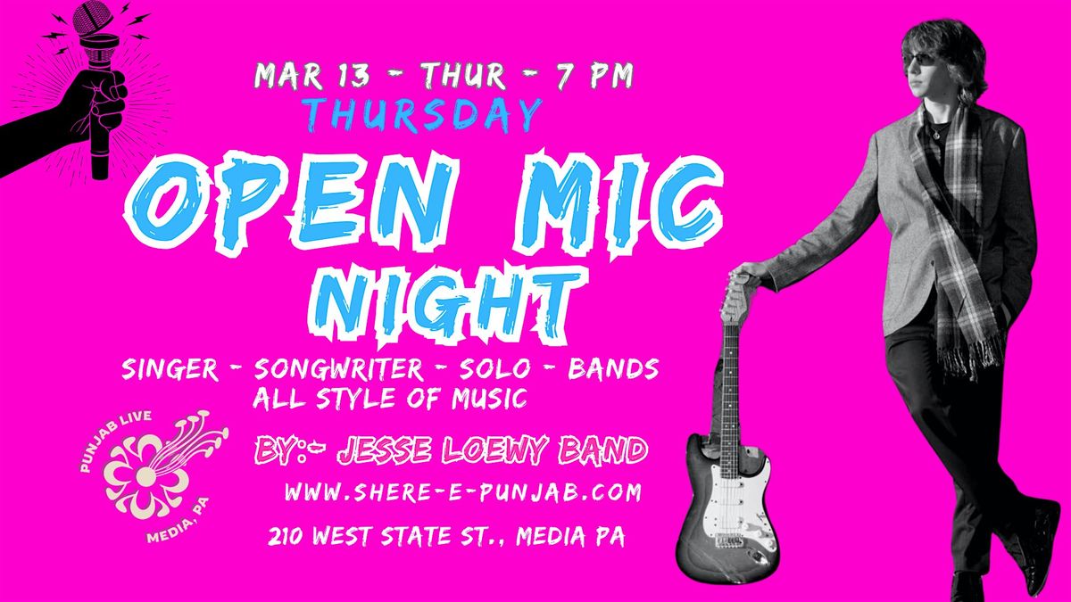 Open Mic \/ Jam Session w\/ Jesse Loewy Band