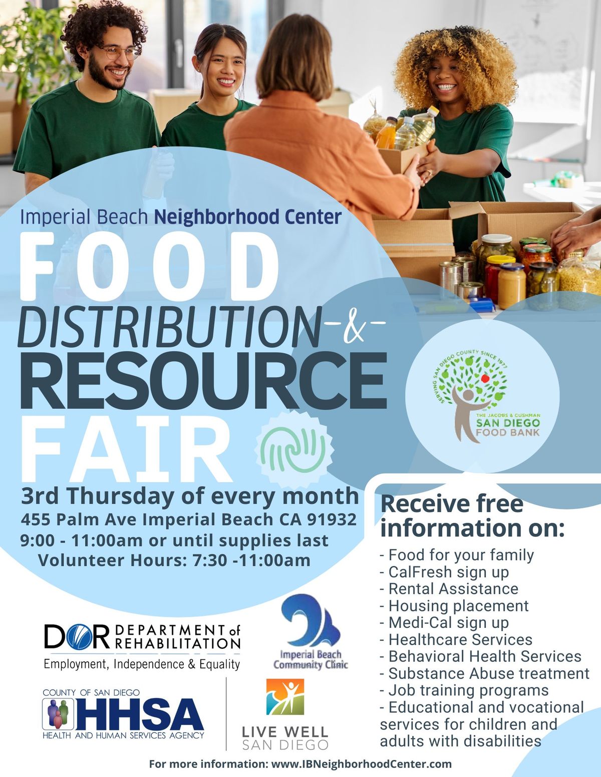 Food Distribution & Resource Fair - Imperial Beach Neighborhood Center