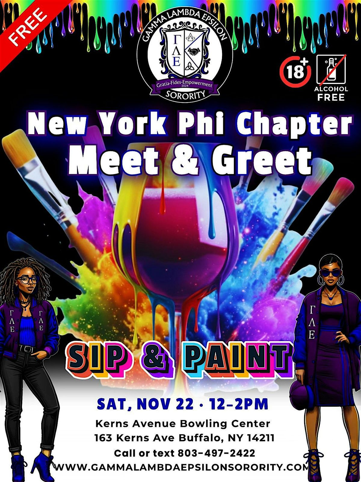 NY Phi Chapter Meet & Greet \u2013 Sip & Paint with \u0393\u039b\u0395