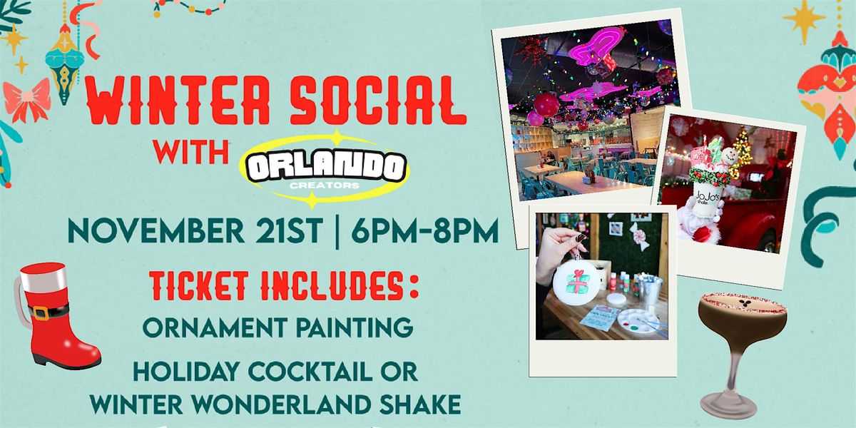 Winter Social with Orlando Creators at JoJo's Winter Wonderland