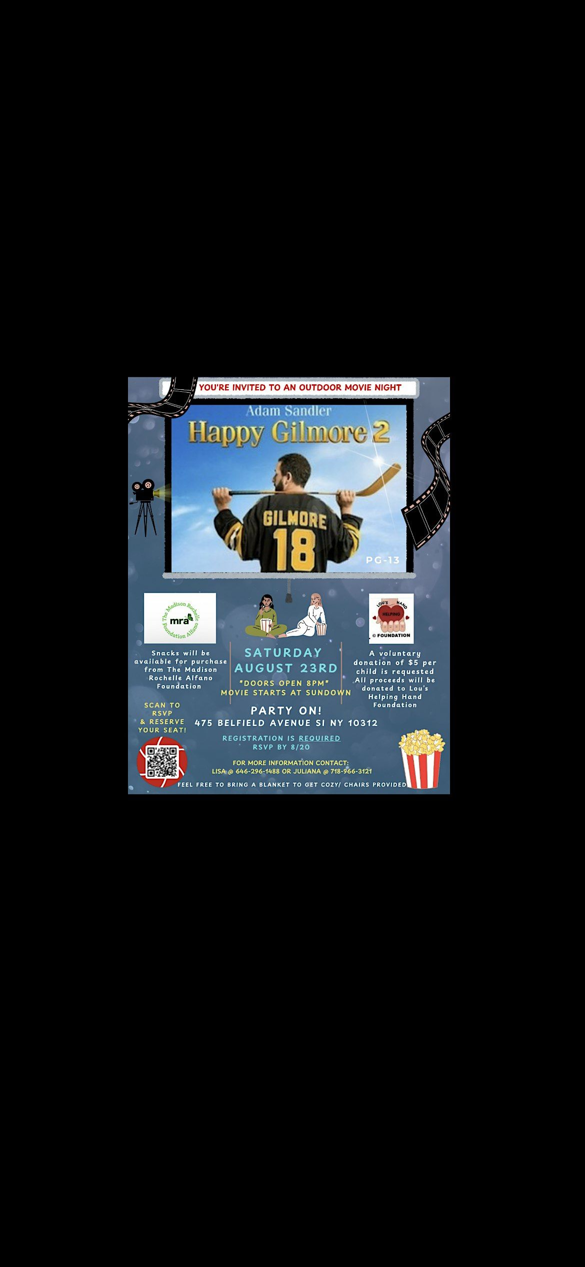 Free Outdoor Movie Night in Annadale