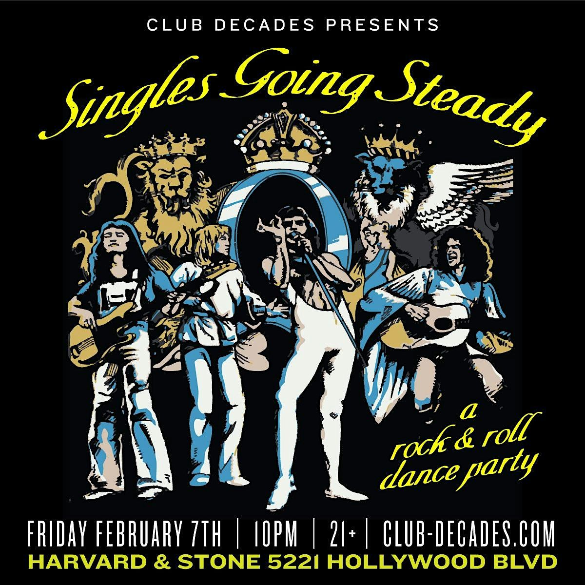 Singles Going Steady - A Rock & Roll Dance Party 2\/7 @ Harvard & Stone