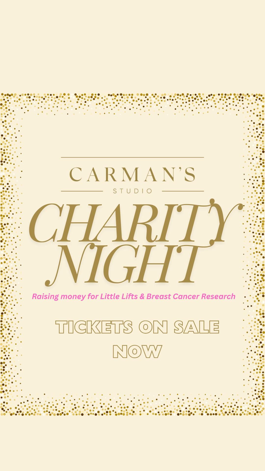 Carman's Studio - Charity Night\ud83e\udd0d