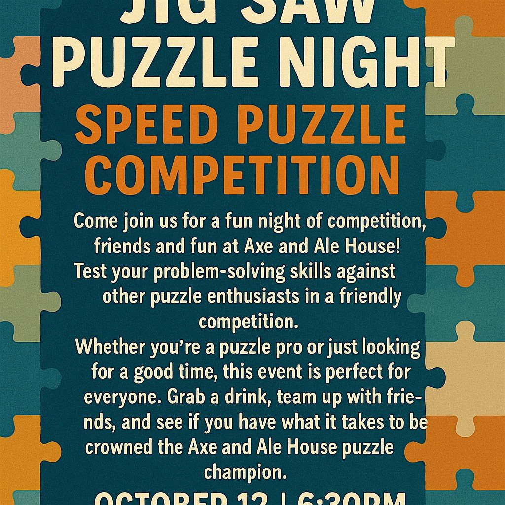 Jigsaw Puzzle Competition Night