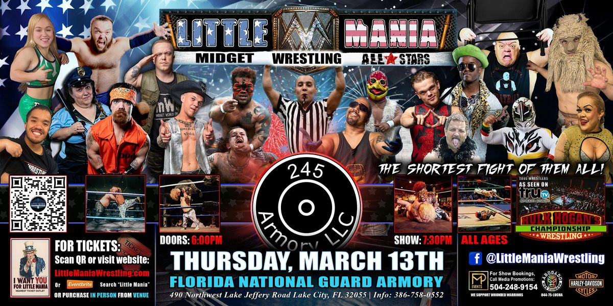 Lake City, FL - Little Mania Midget Wrestling @ Armory