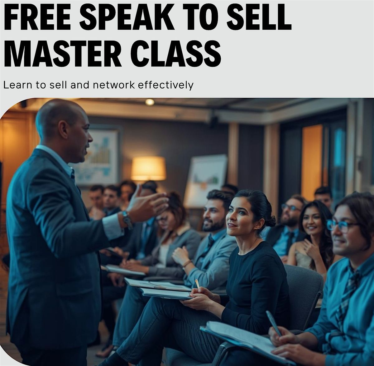 Connect. Learn. Close. \u2014 Free Sales Masterclass for Driven Entrepreneurs