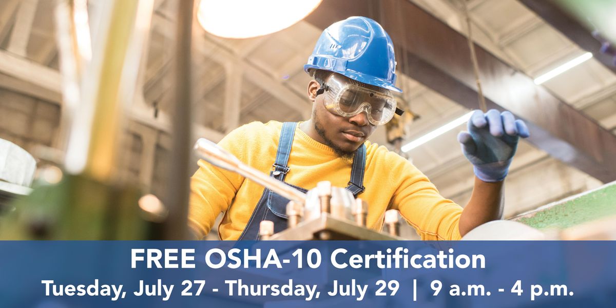 Free Osha 10 Certification Free Osha 10 Certification