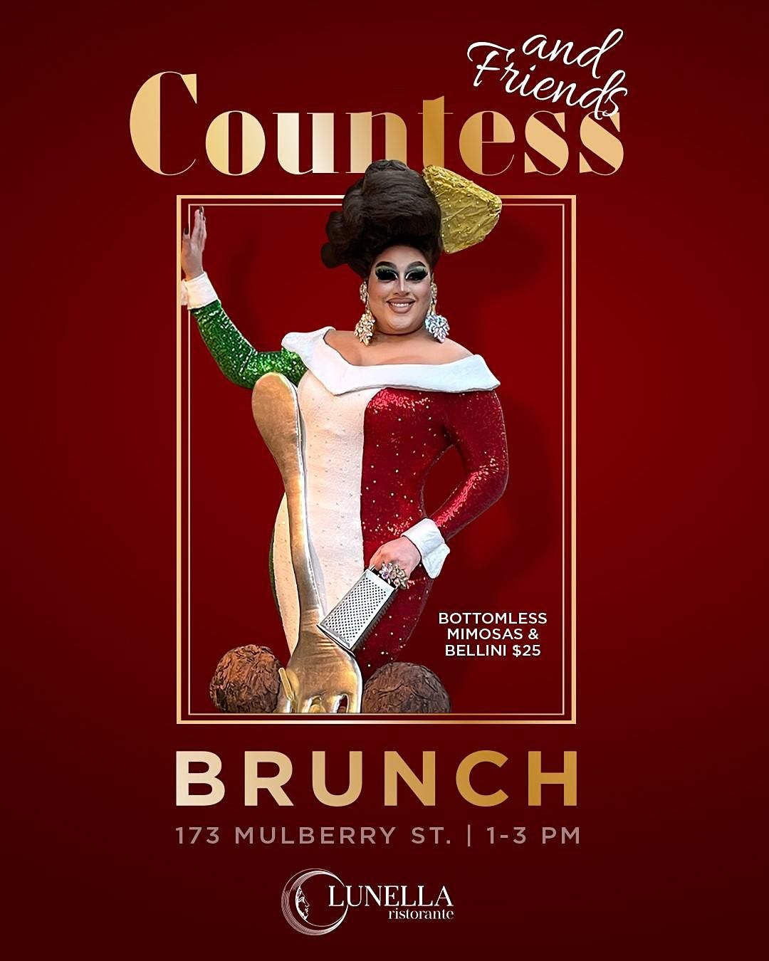 Countess & Friends Drag Brunch at Lunella's W\/ Britney Virazzano