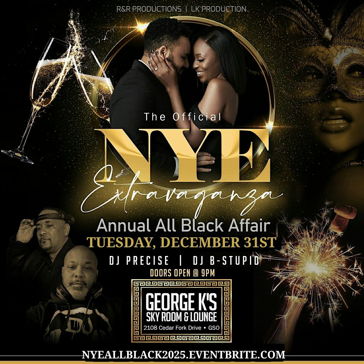 The Official NYE Extravaganza & Annual All Black Affair