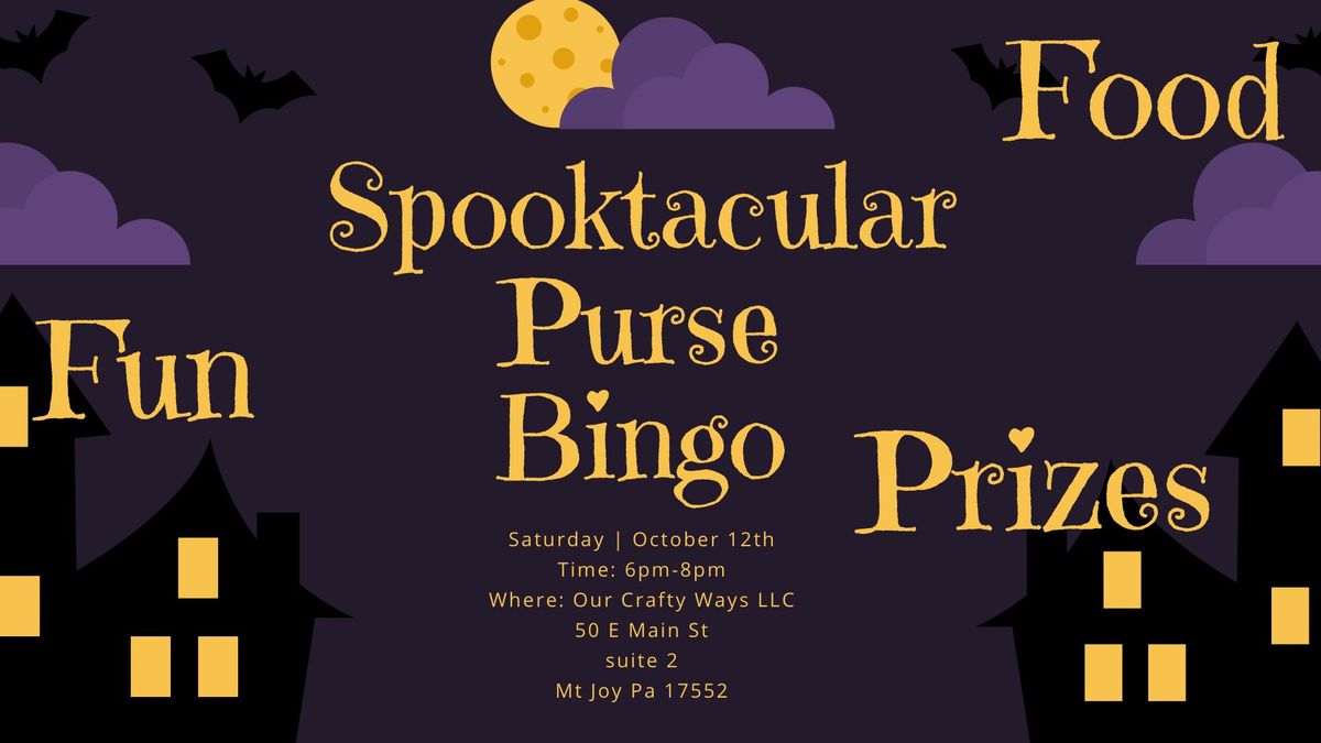 Spooktacular Purse Bingo