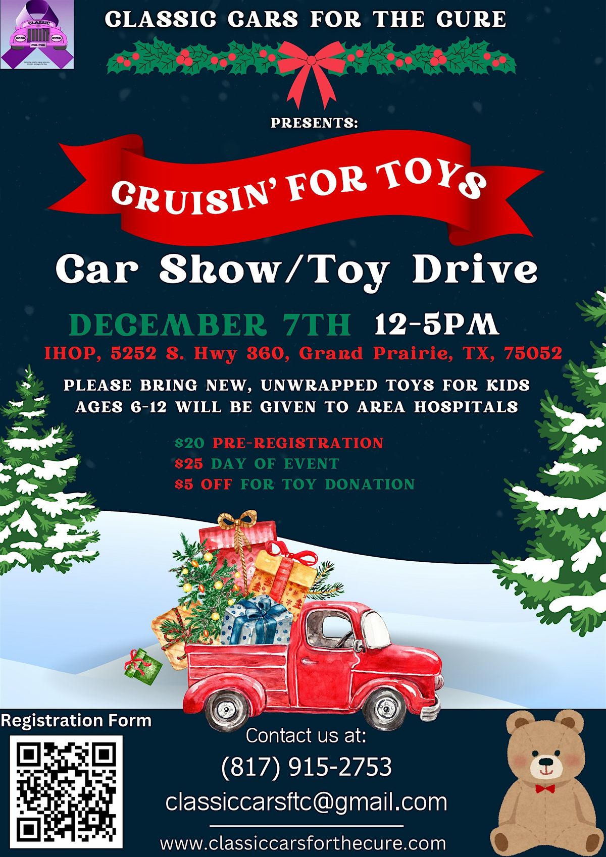 Cruisin' For Toys : Toy Drive \/ Car Show