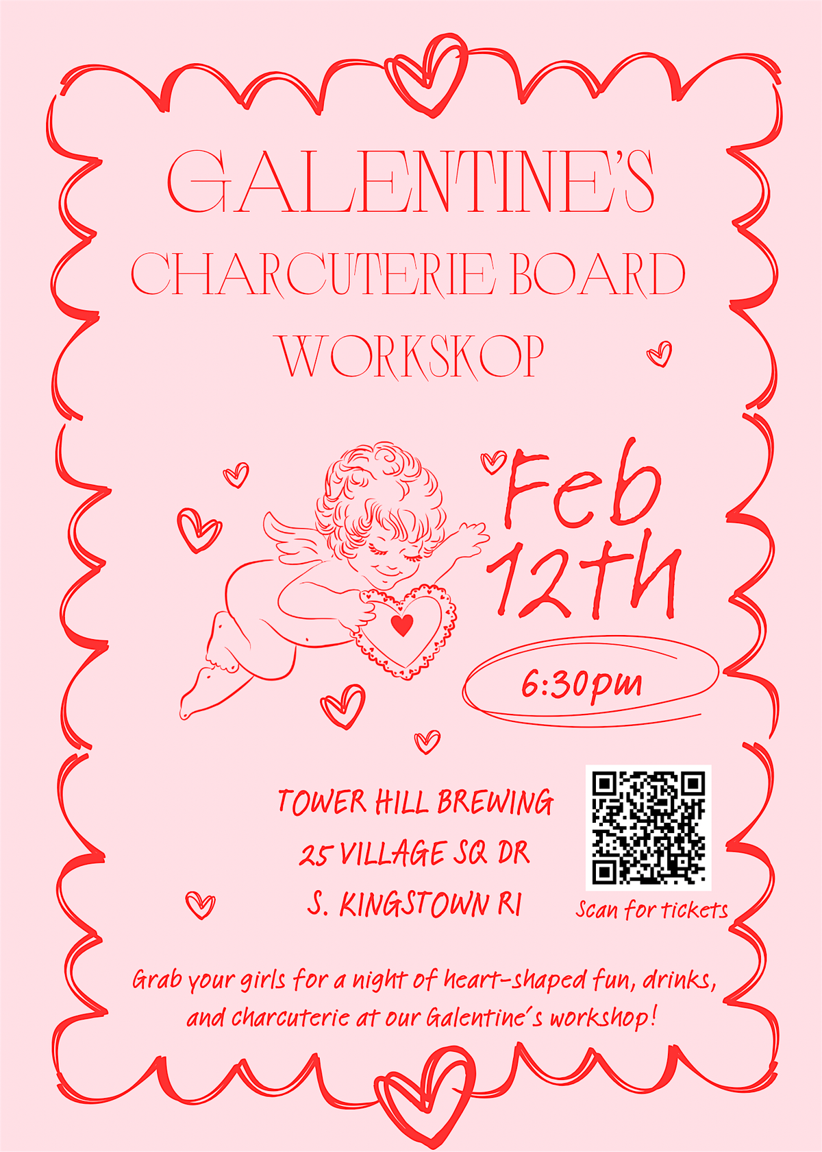 Galentines Day Charcuterie Workshop