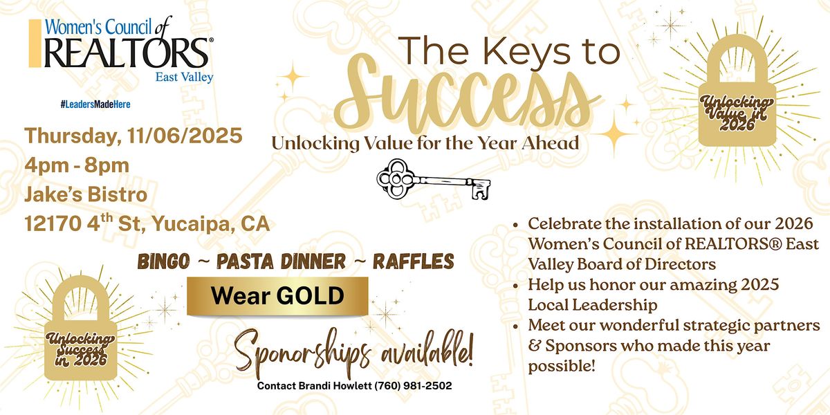 The Keys to Success - 2026 Governing Board Installation