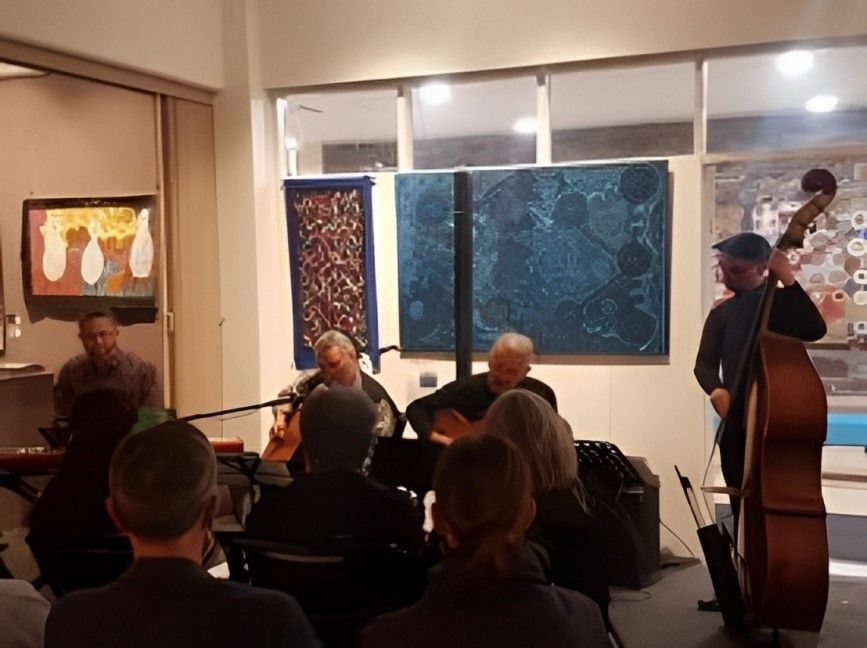 Art and Music Night at the Gallery with Les Gitans Blancs Project