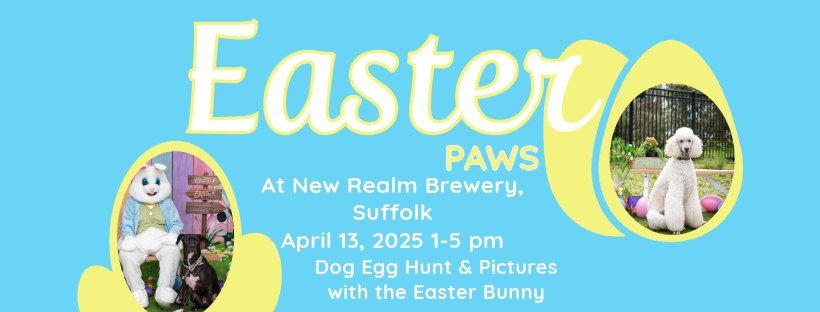 \ud83d\udc3e Easter Paws Dog Egg Hunt & Bunny Photos at New Realm Brewery Suffolk \u2013 A Hoppin\u2019 Good Time