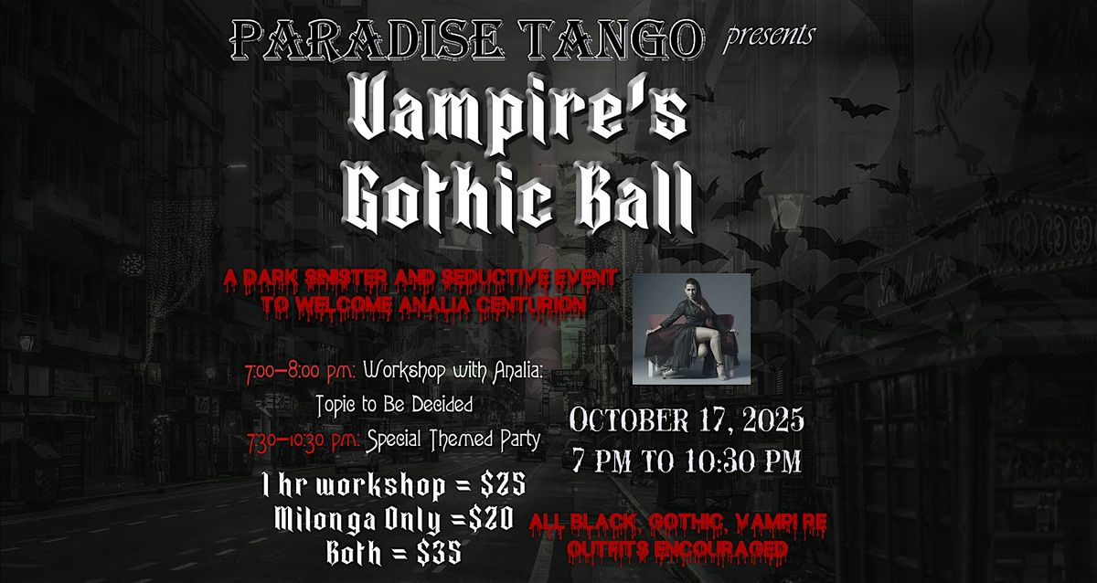 Vampire's Gothic Ball - A Night of Dark Elegance \u2013 Tango with the Undead
