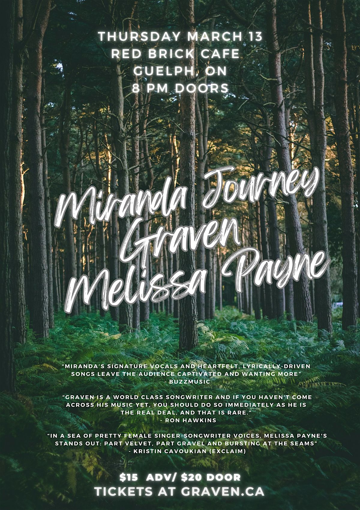 Melissa Payne w Miranda Journey and Graven