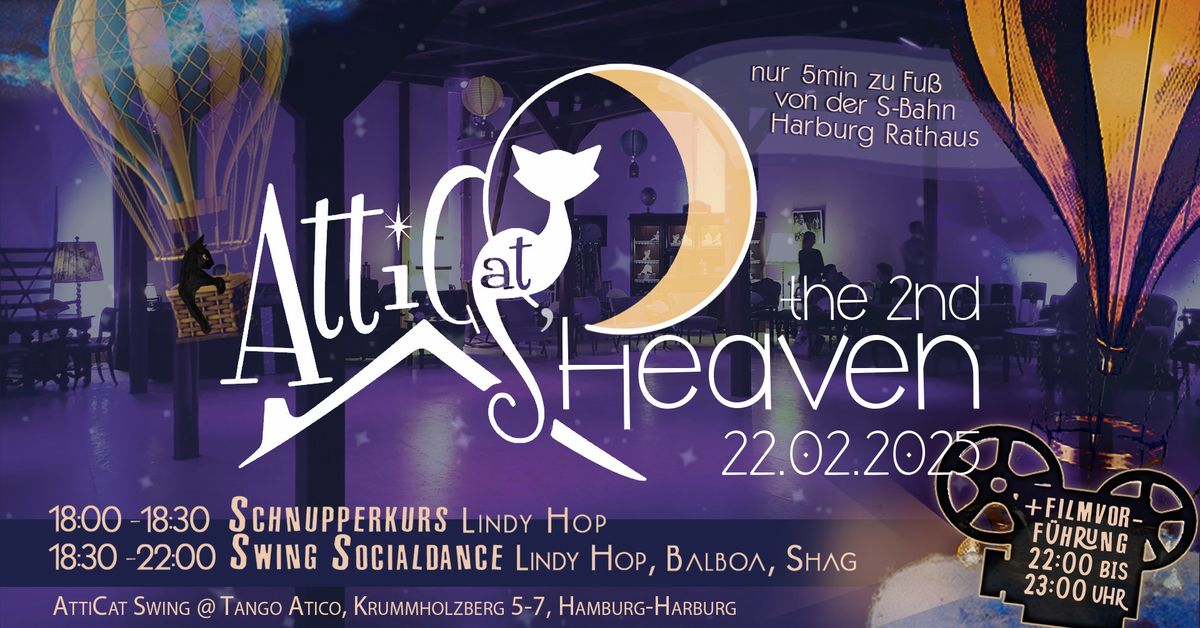 AttiCats' Heaven the 2nd - Socialdance - mit Lindy Hop Crashkurs + Filmvorf\u00fchrung im Anschluss