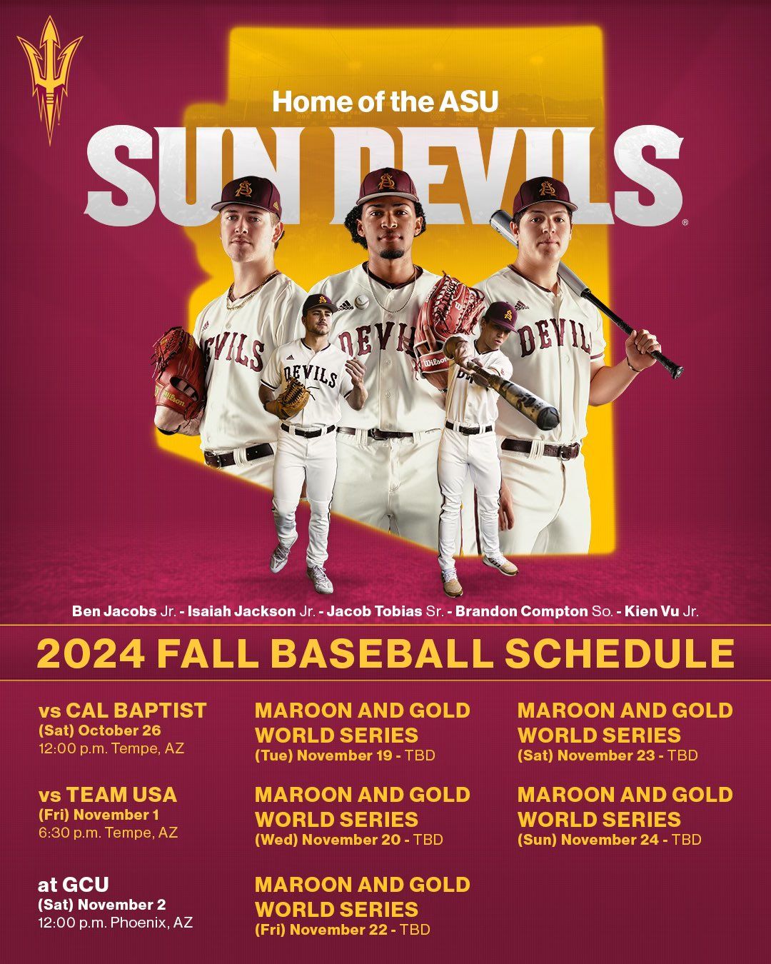 Arizona State Sun Devils at Grand Canyon University Lopes Baseball at Brazell Field at GCU Ballpark