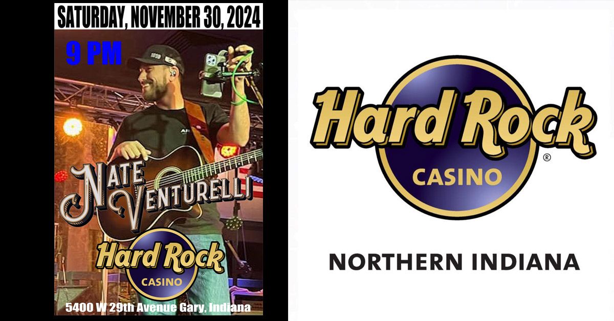 Nate Venturelli at the Hardrock Casino of Northern Indiana