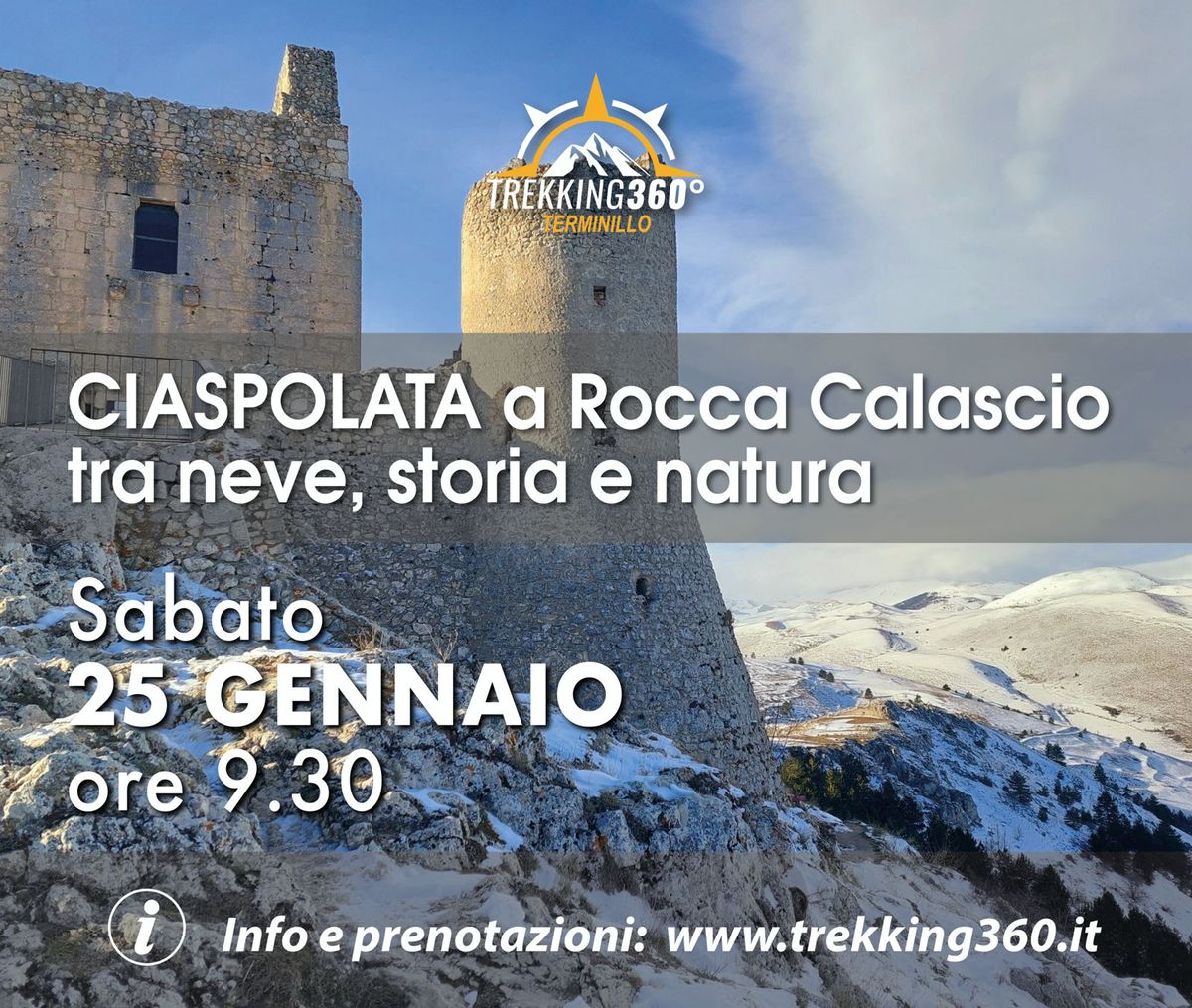 Ciaspolata a Rocca Calascio tra neve, storia e natura