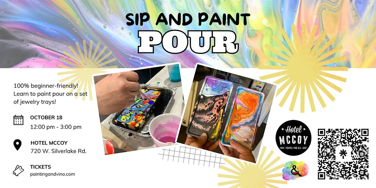Beginner Paint Pour and Sip at Hotel McCoy