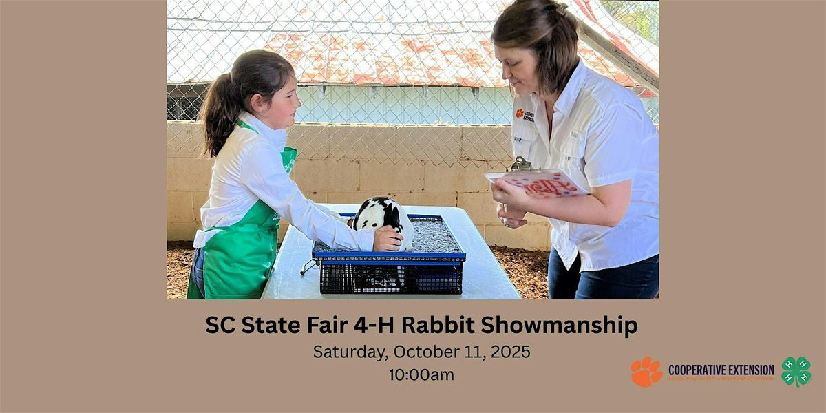 SC State Fair Rabbit Showmanship