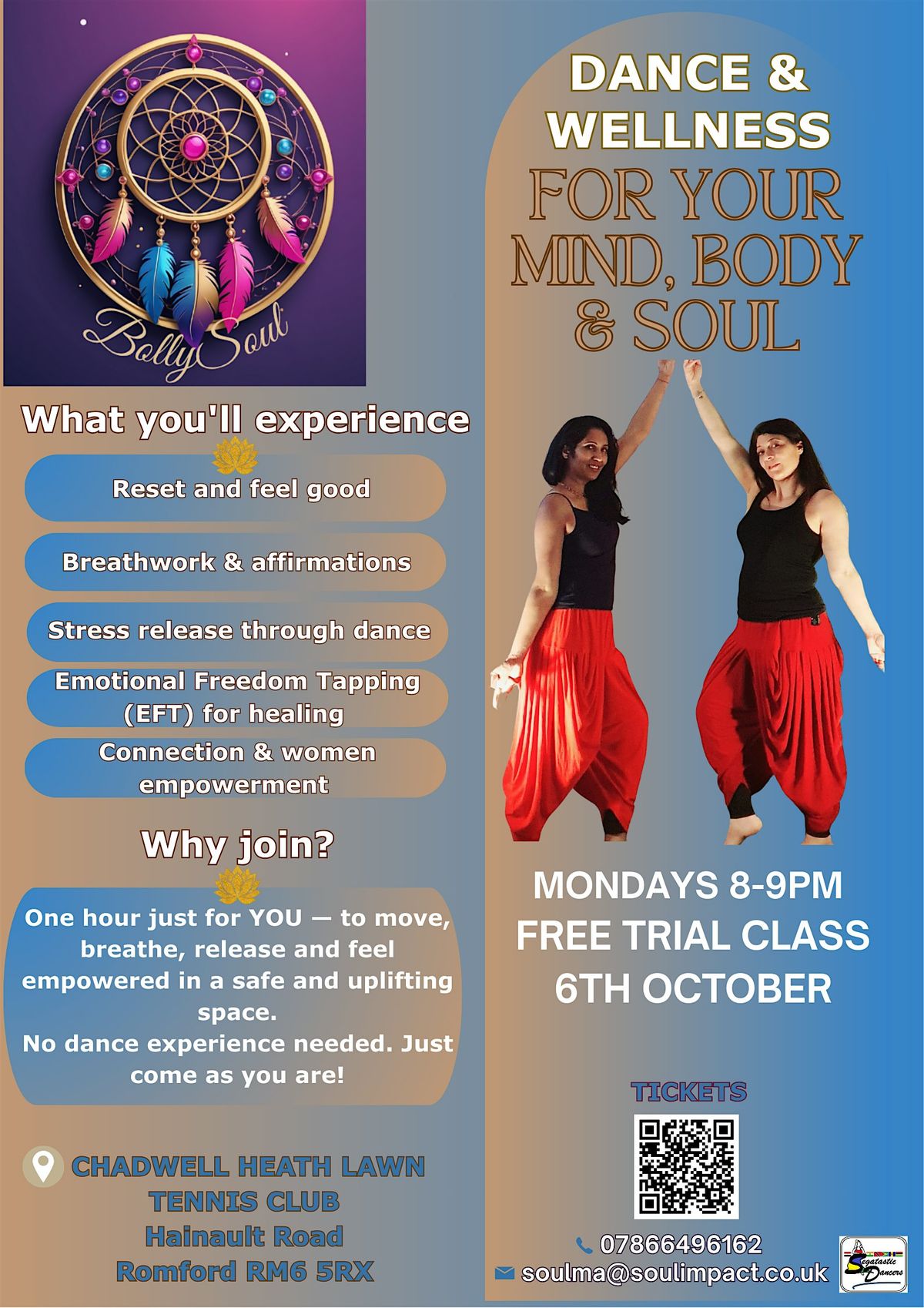 BollySoul Movement & Wellbeing Dance  FREE TRIAL