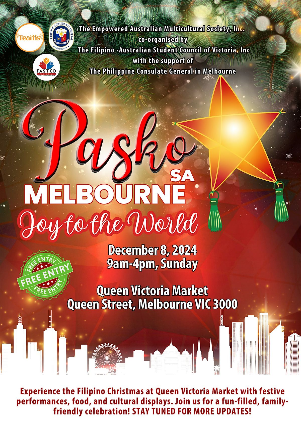 Pasko Sa Melbourne (Filipino Christmas) - Joy to the World