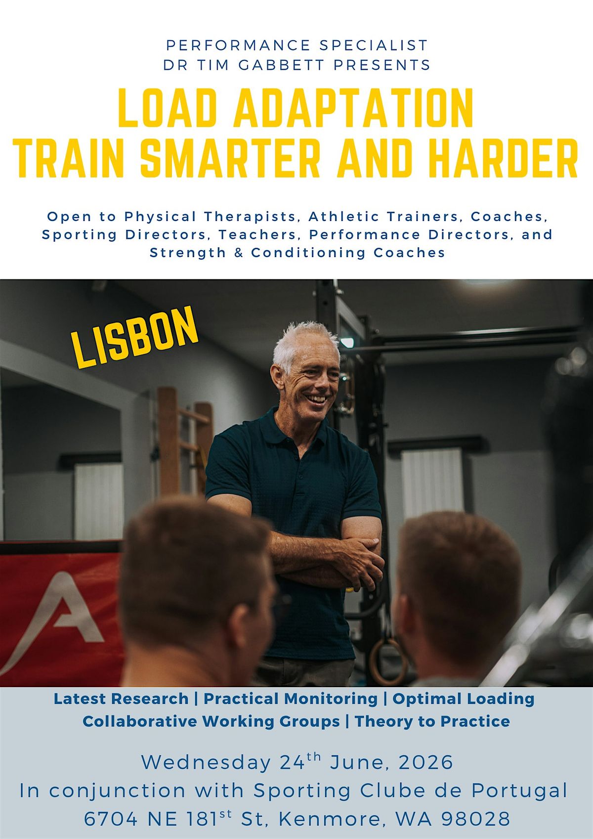 Load Adaptation - Train Smarter AND Harder (Lisbon)