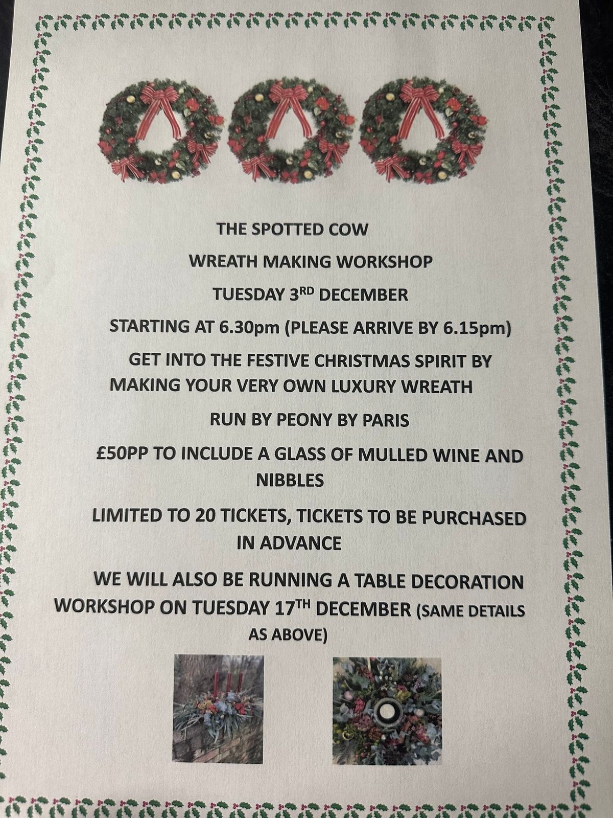 Wreath Making Workshop