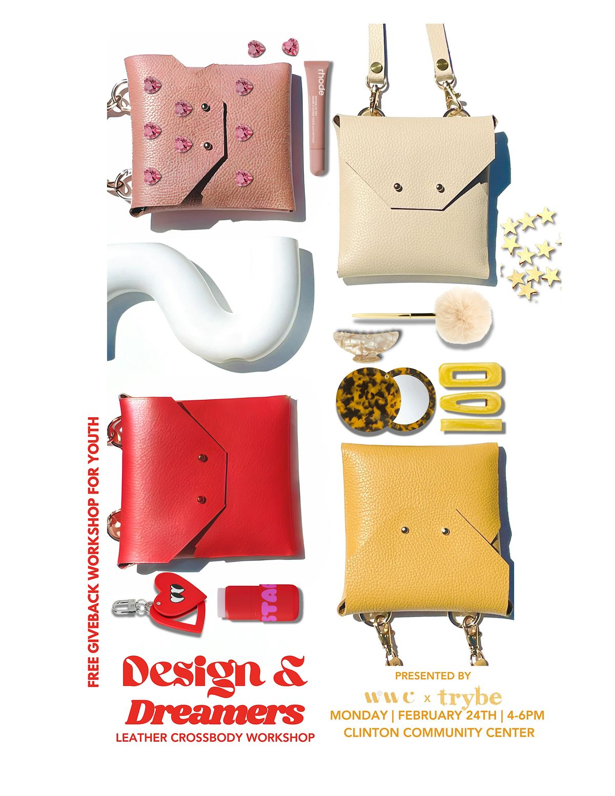 Design & Dreamers: Mini Leather Crossbody Giveback Workshop