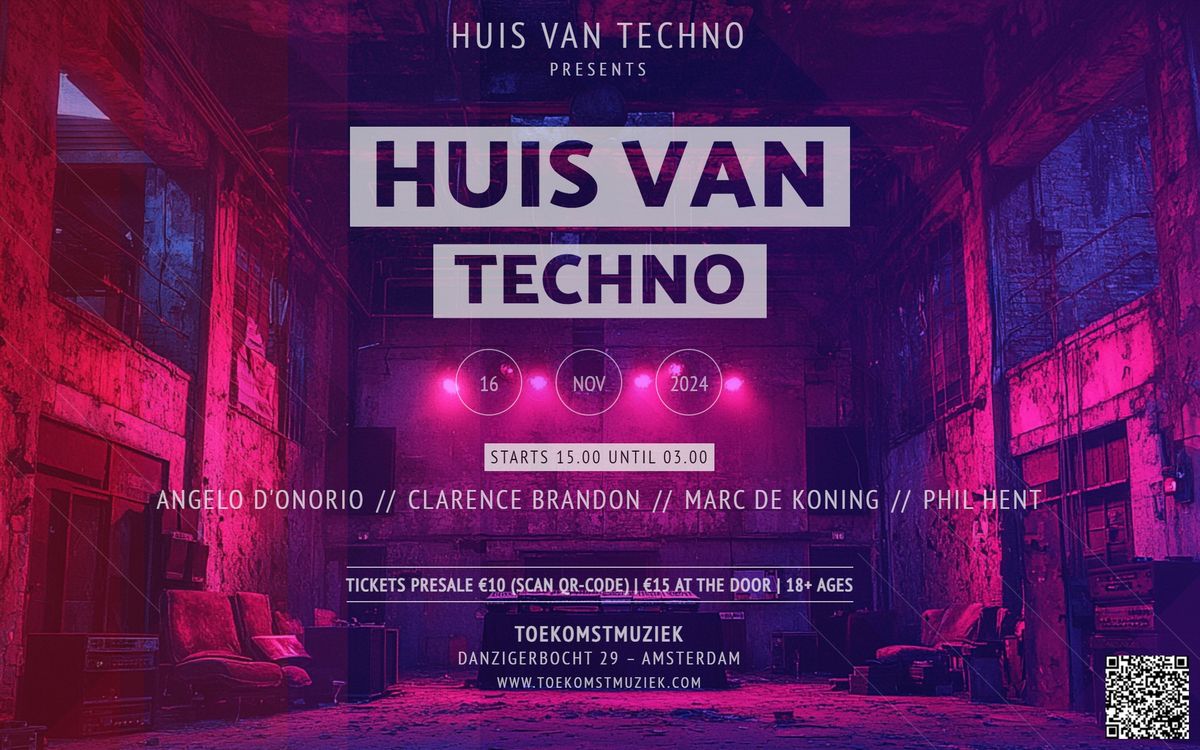 Techno Party | Huis van Techno | Detroit tot Techno