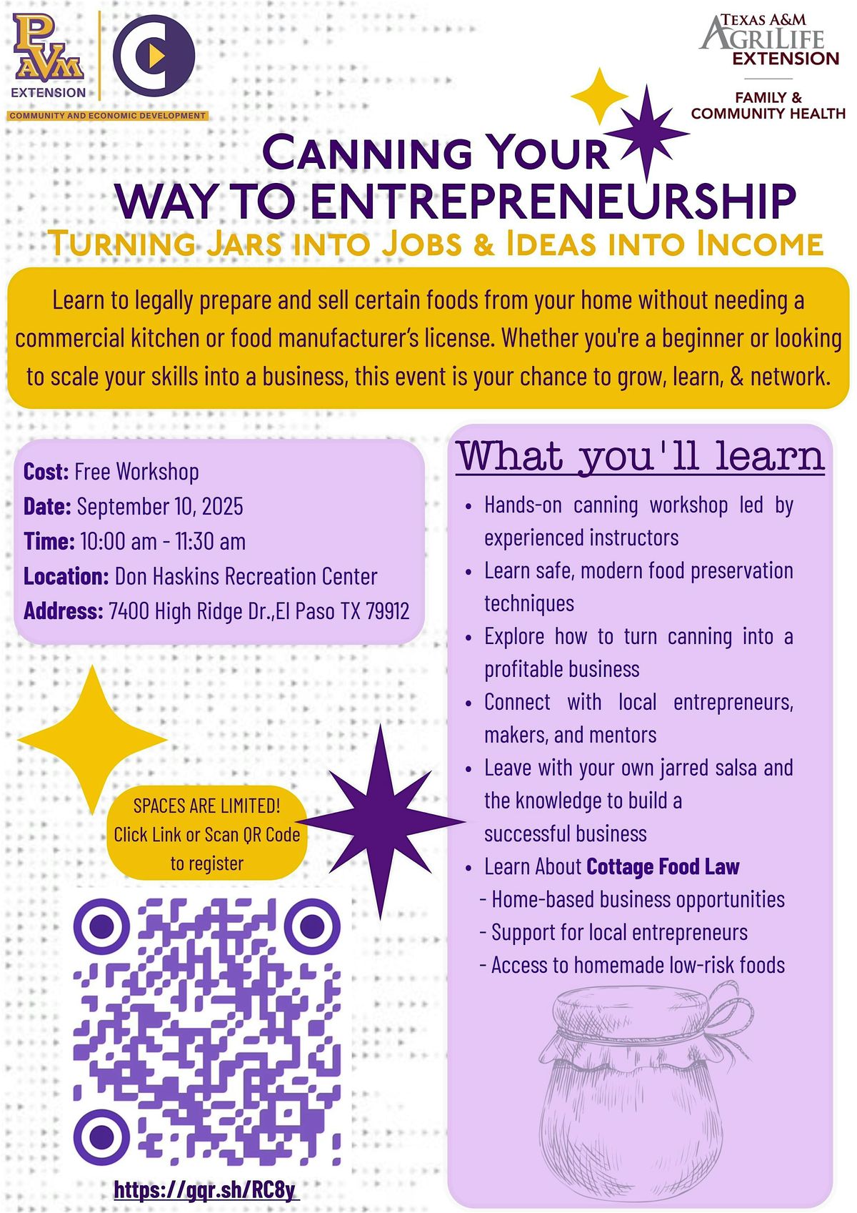 Canning Your Way to Entrepreneurship