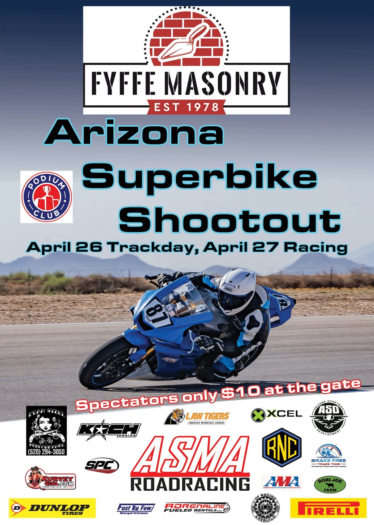 FYFFE Arizona Superbike Shootout