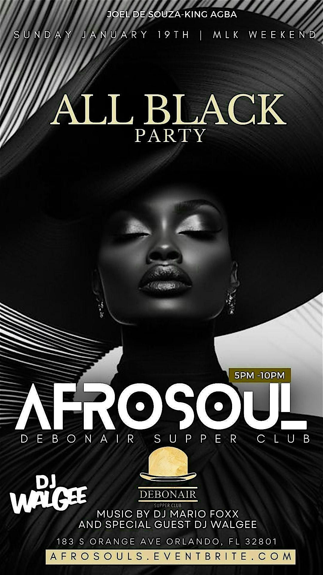 AFROSOUL DAY PARTY (ALL BLACK PARTY)